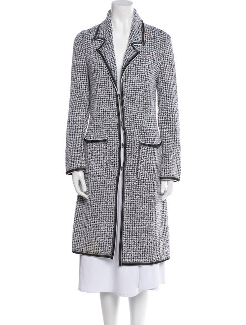 Escada Virgin Wool Tweed Pattern Peacoat