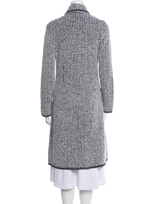Escada Virgin Wool Tweed Pattern Peacoat