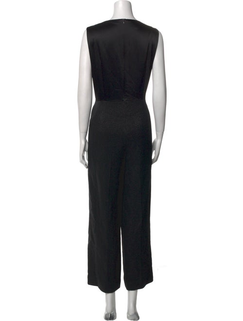 Escada Virgin Wool V-Neck Jumpsuit