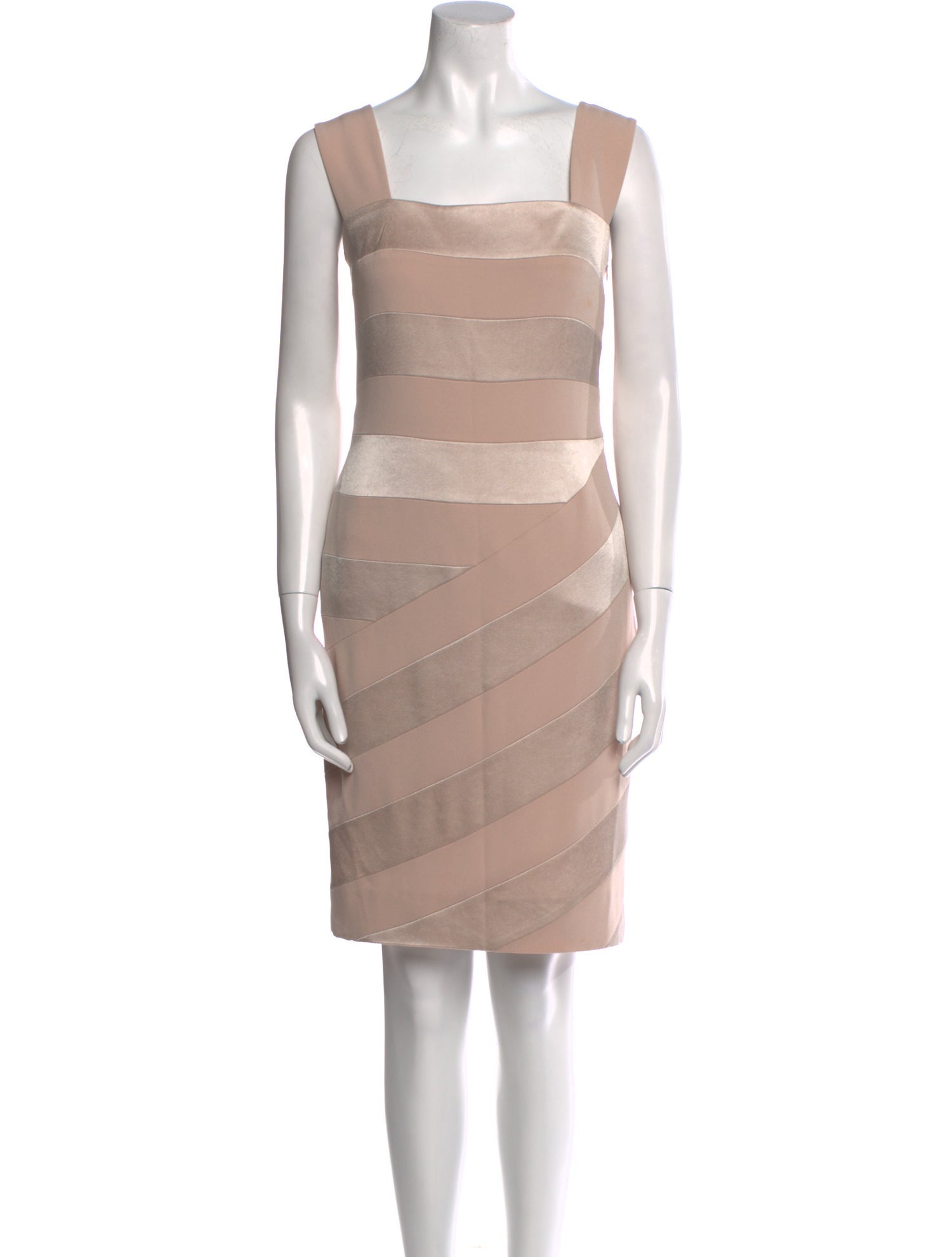 Escada Striped Knee-Length Dress