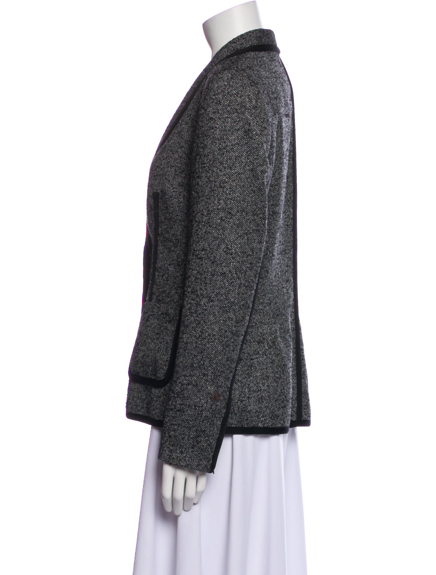 Escada Virgin Wool Tweed Pattern Blazer