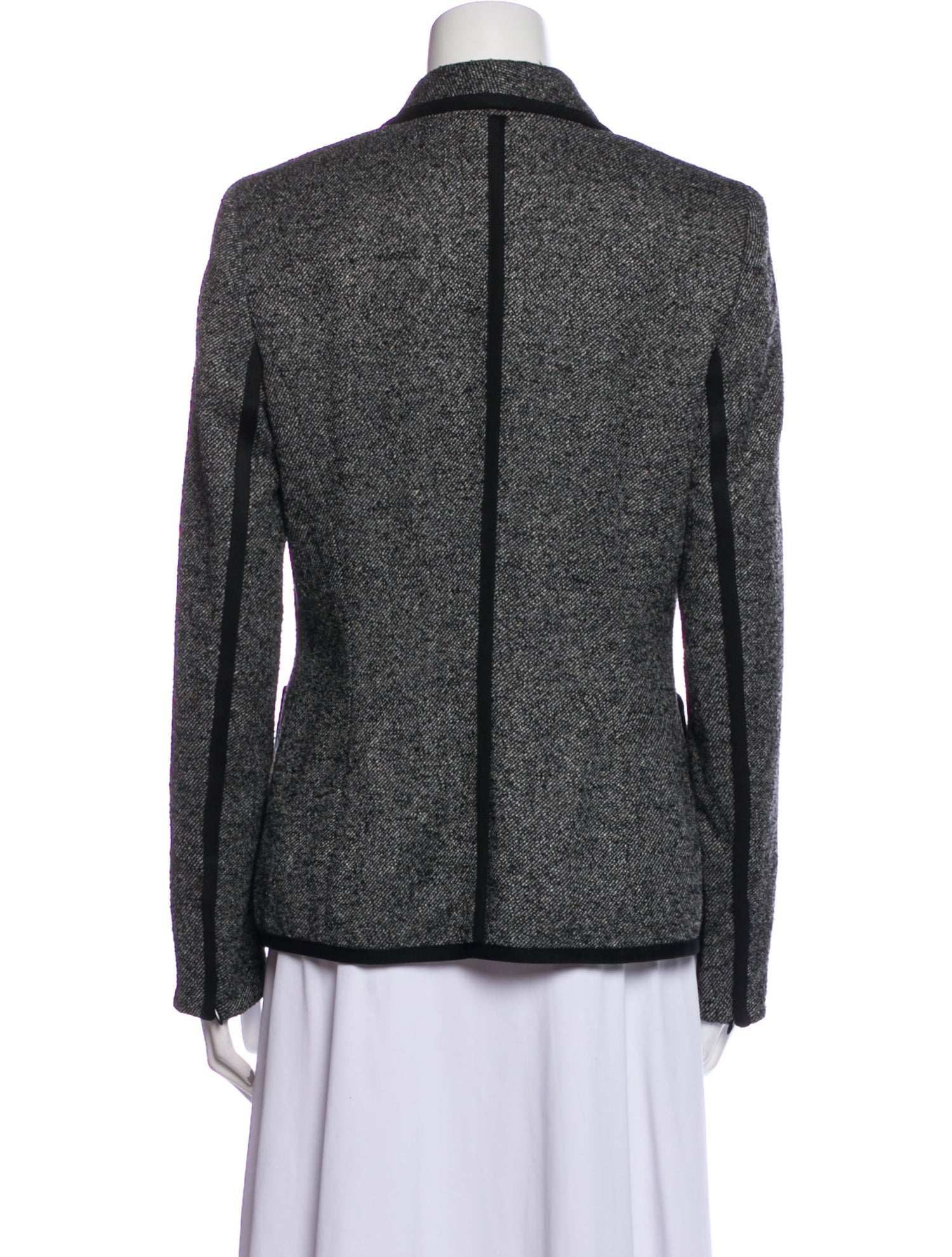 Escada Virgin Wool Tweed Pattern Blazer