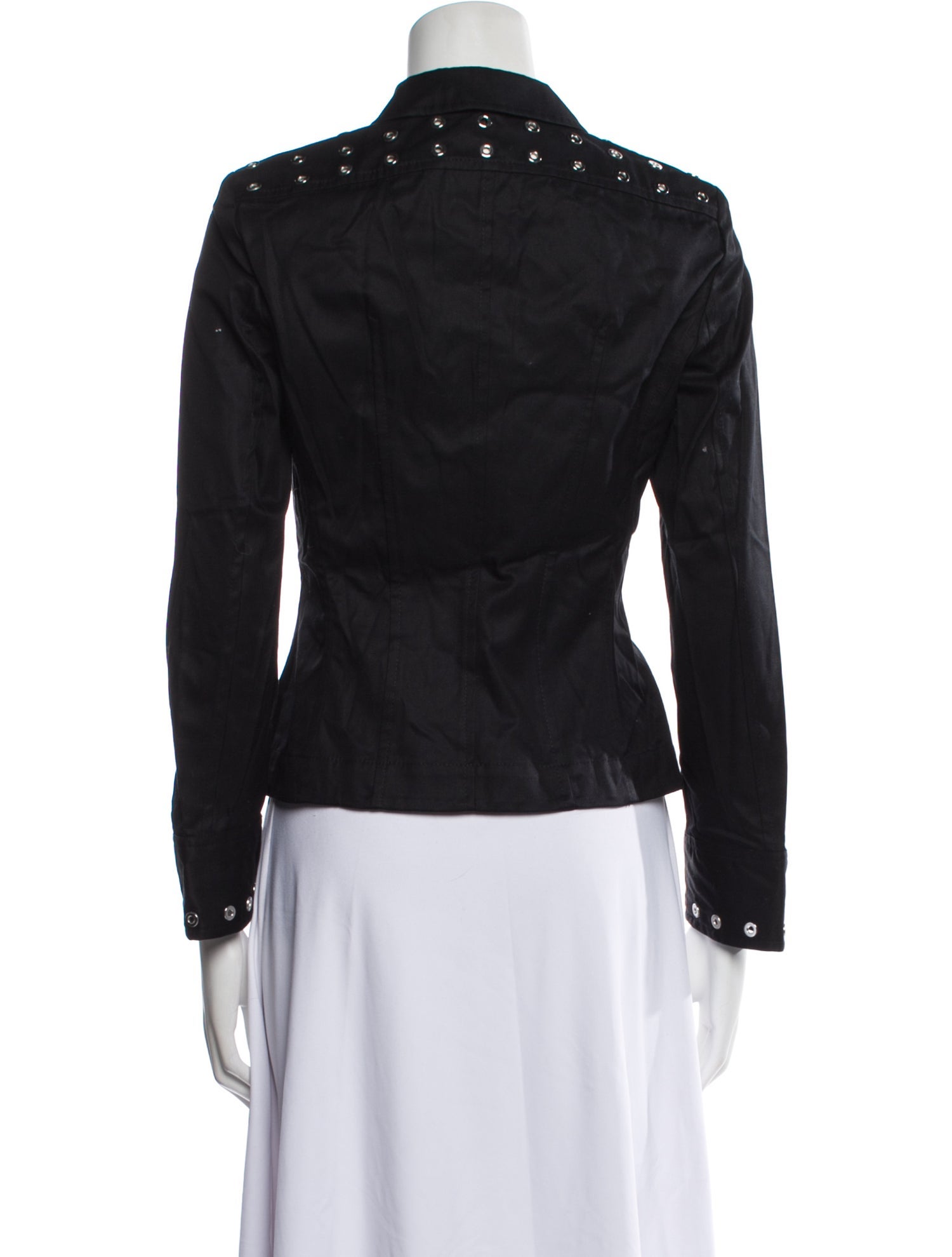 Escada Long Sleeve Button-Up Top