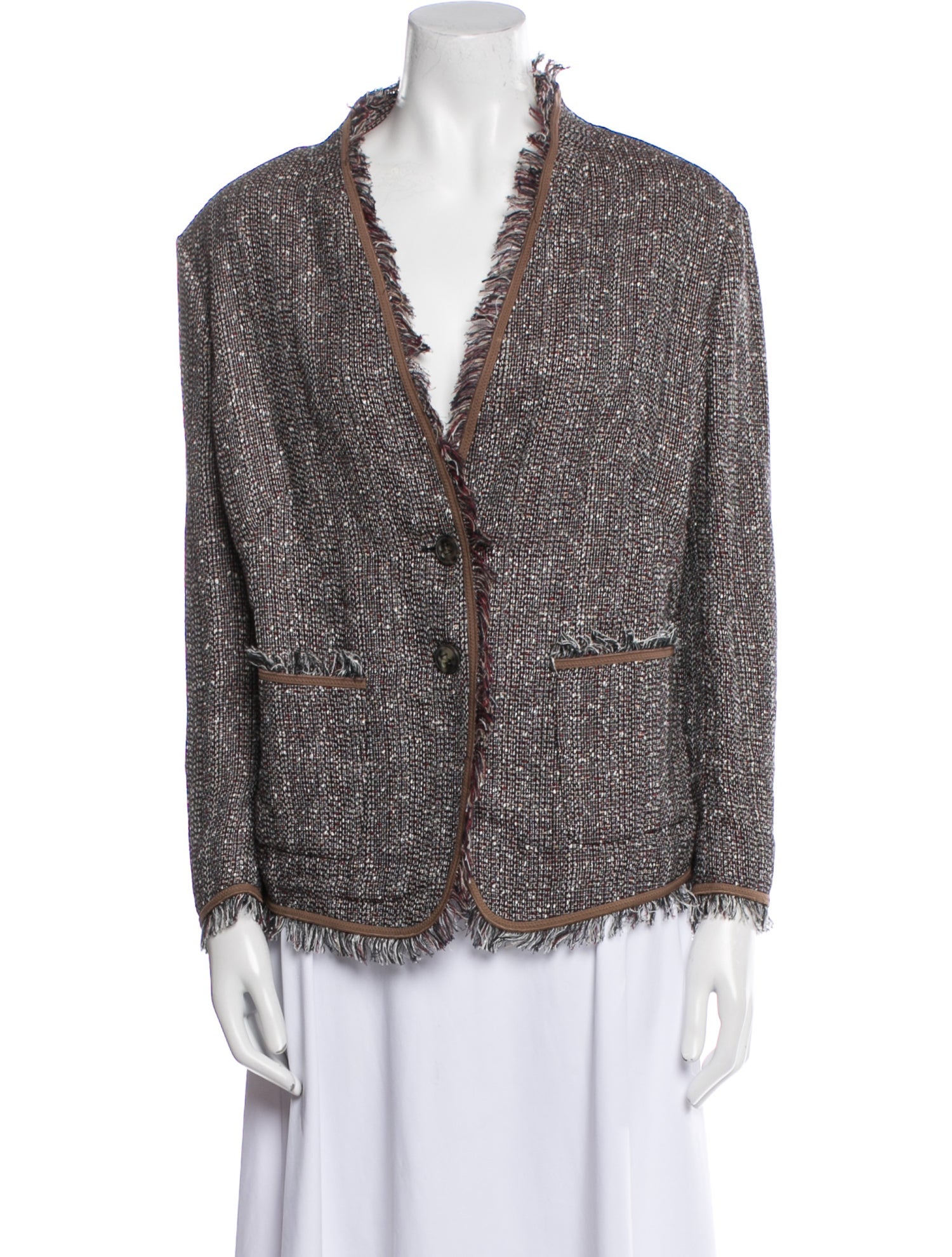 Escada Linen Printed Jacket