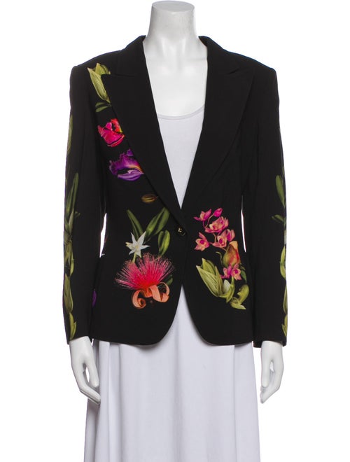 Escada Floral Print Blazer