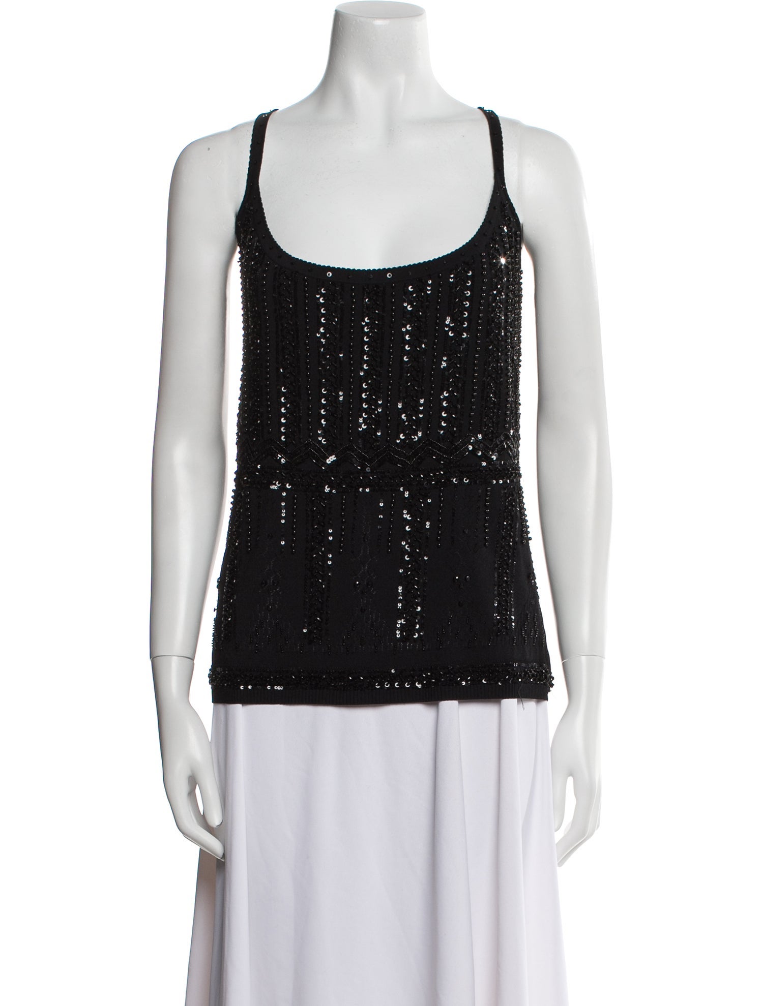Escada Scoop Neck Sleeveless Top