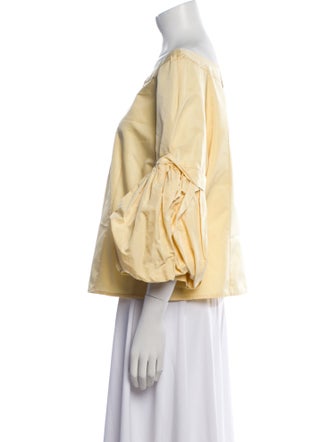 Escada Silk Bateau Neckline Blouse