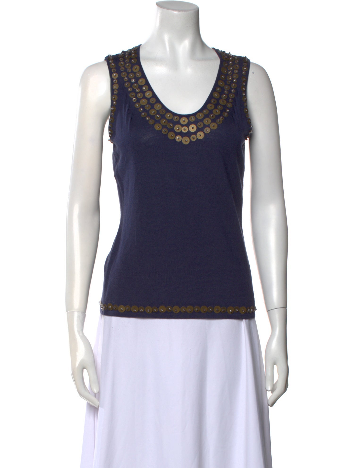 Escada Wool Scoop Neck Sweater