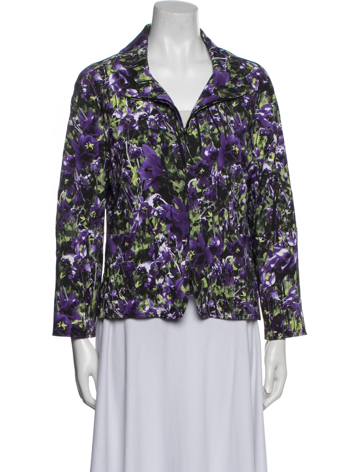 Escada Vintage Floral Print Blazer