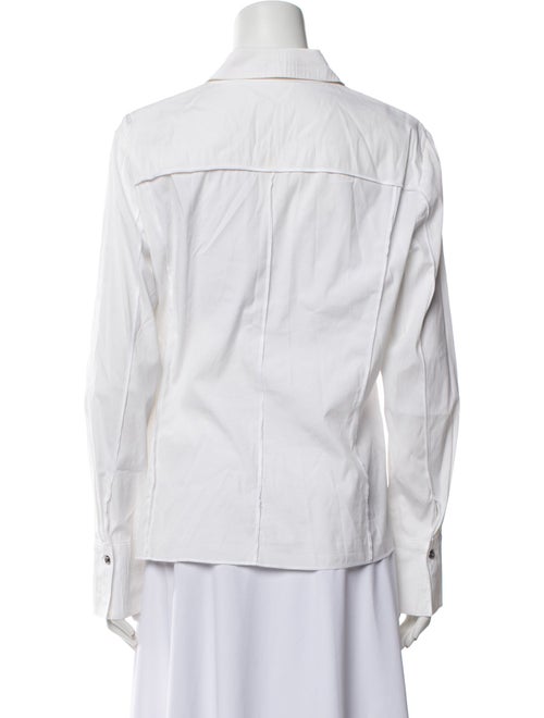 Escada Long Sleeve Button-Up Top