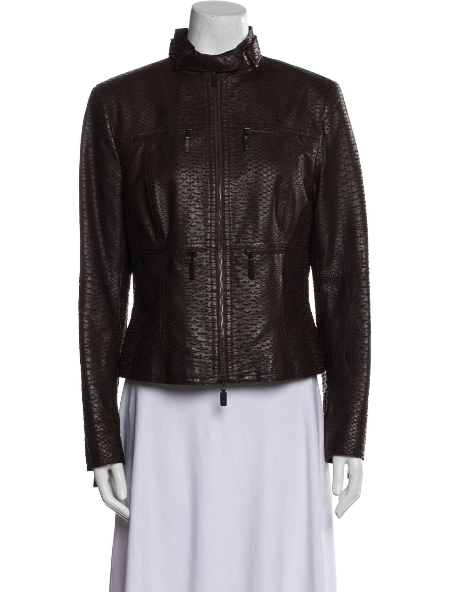 Escada Leather Biker Jacket