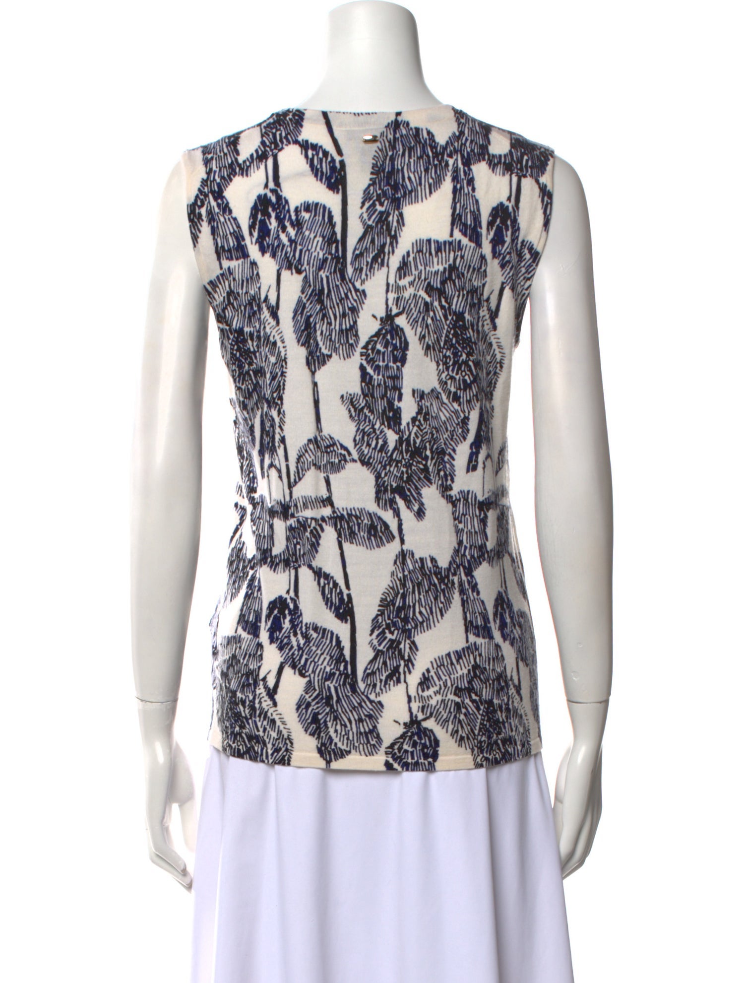 Escada Virgin Wool Printed Top