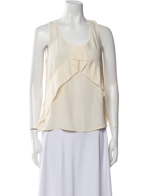 Escada Silk Scoop Neck Blouse