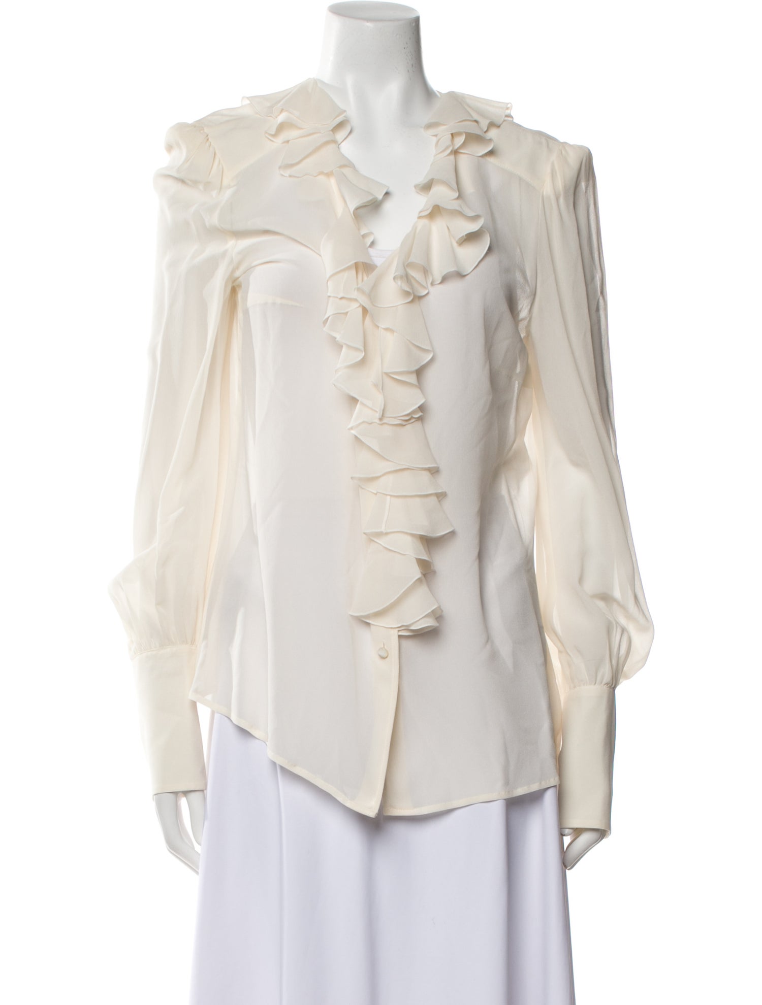 Escada Silk V-Neck Blouse