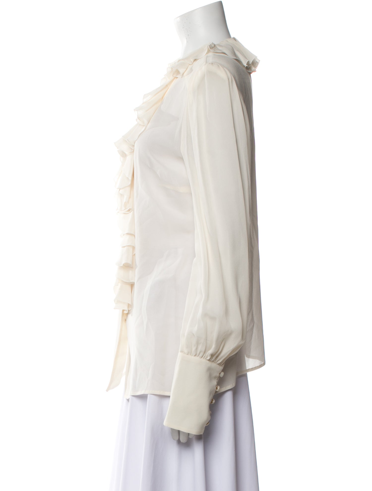 Escada Silk V-Neck Blouse