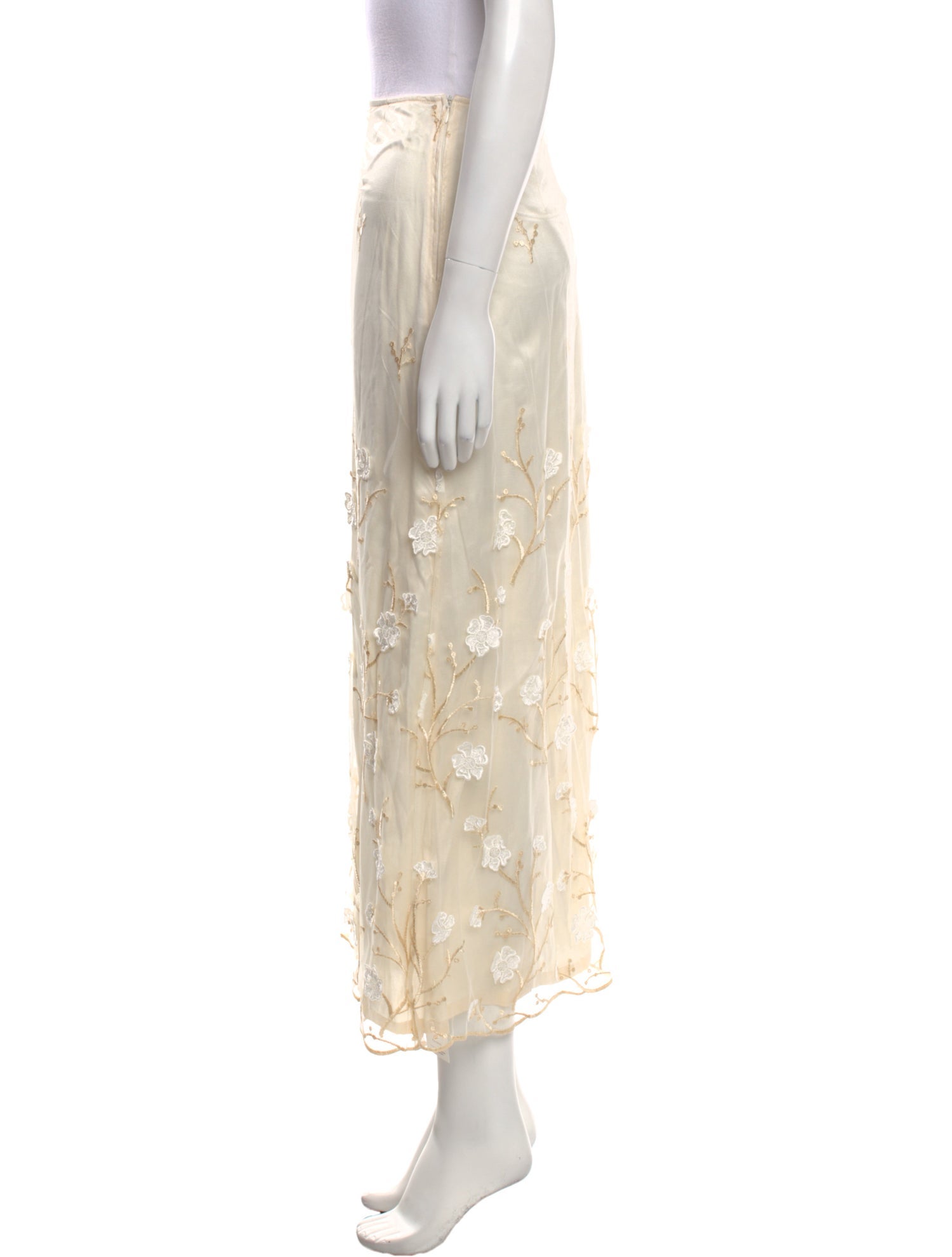 Escada Floral Print Midi Length Skirt