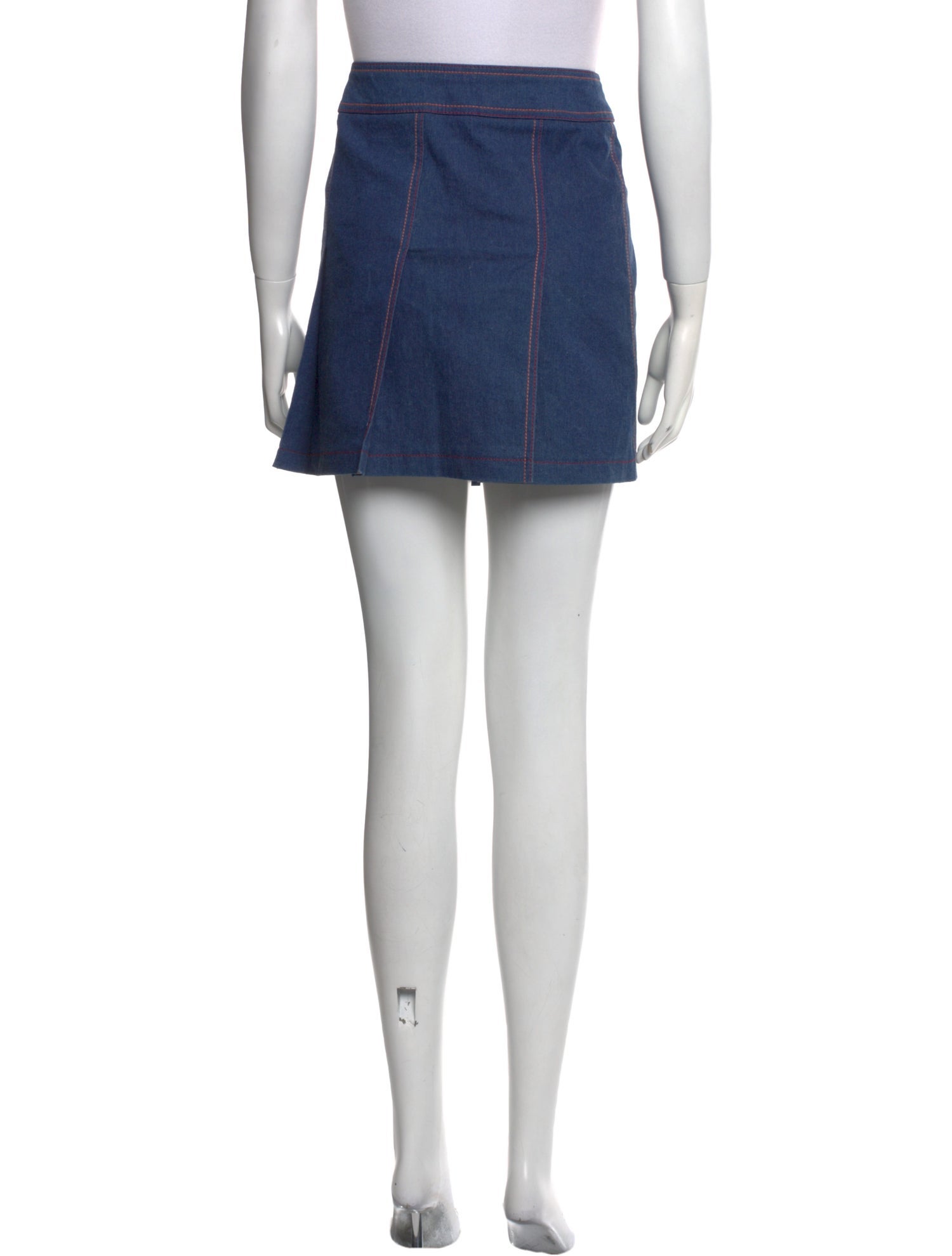 Escada Eyelet Trim Mini Skirt