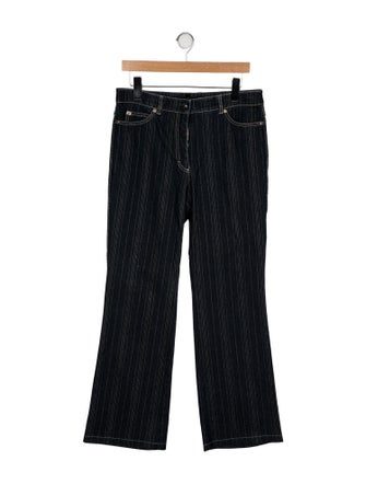 Escada Mid-Rise Wide Leg Jeans