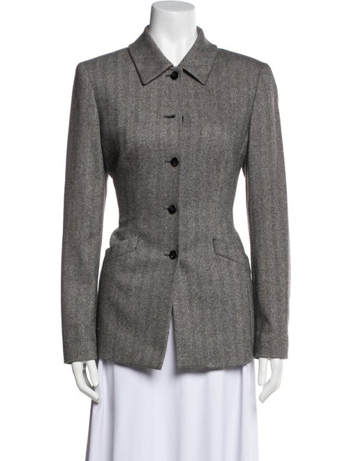 Escada Cashmere Tweed Pattern Blazer