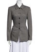 Escada Cashmere Tweed Pattern Blazer