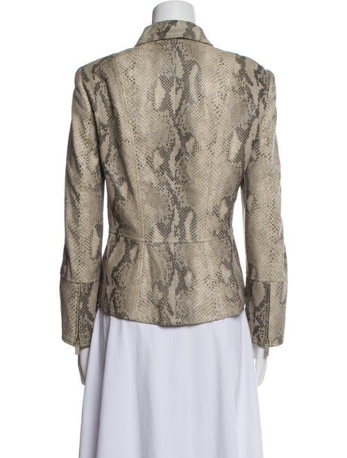 Escada Suede Animal Print Blazer