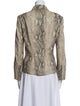 Escada Suede Animal Print Blazer