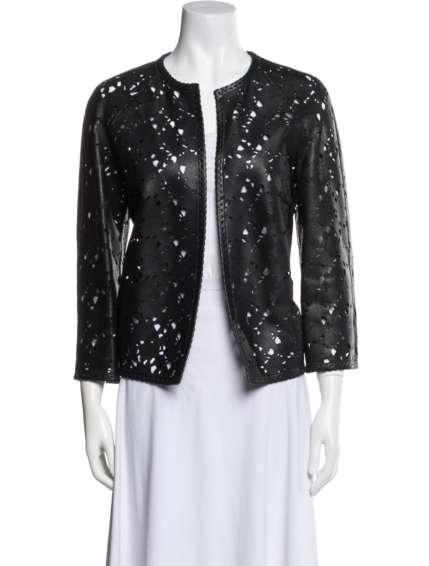 Escada Vintage Leather Evening Jacket