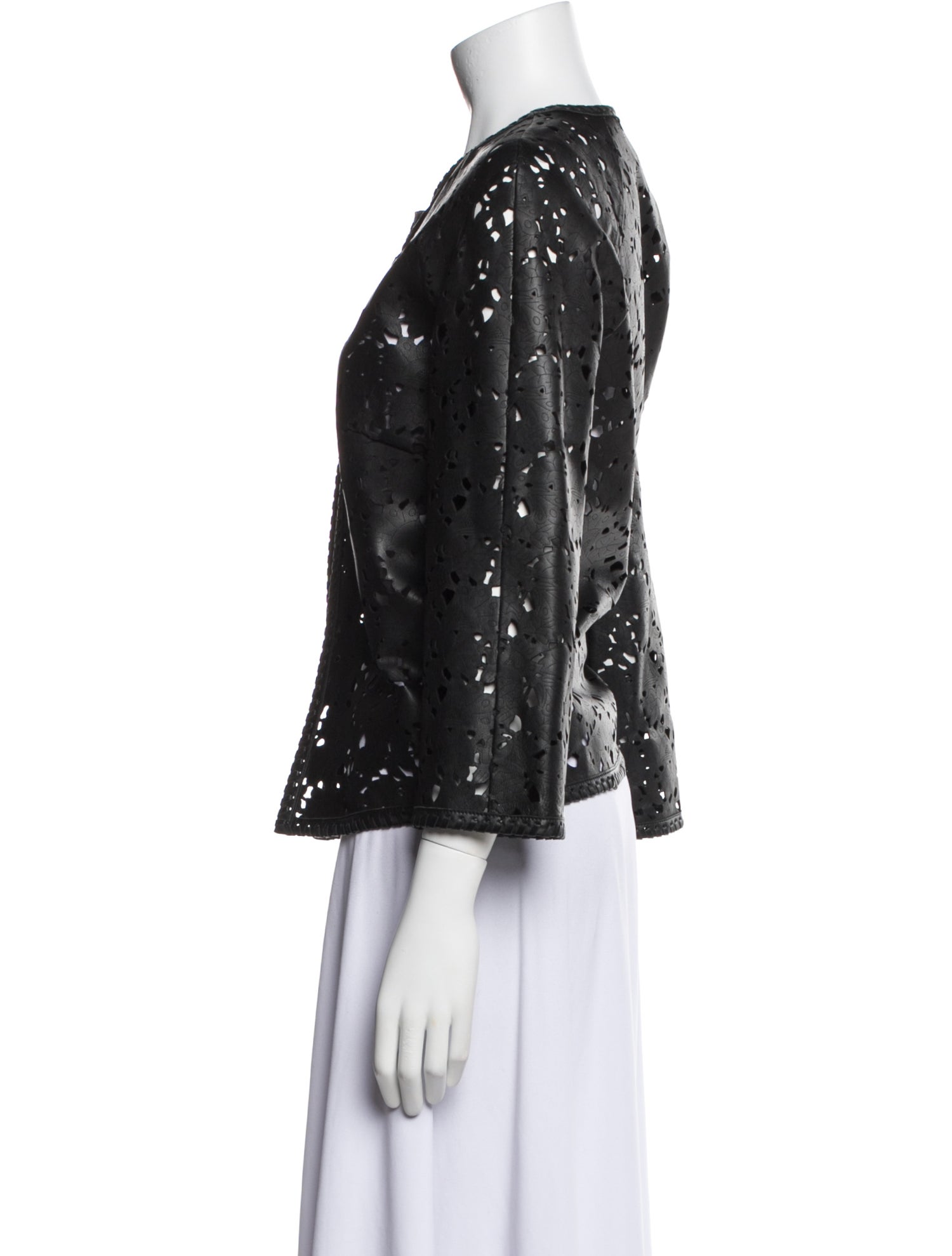 Escada Vintage Leather Evening Jacket