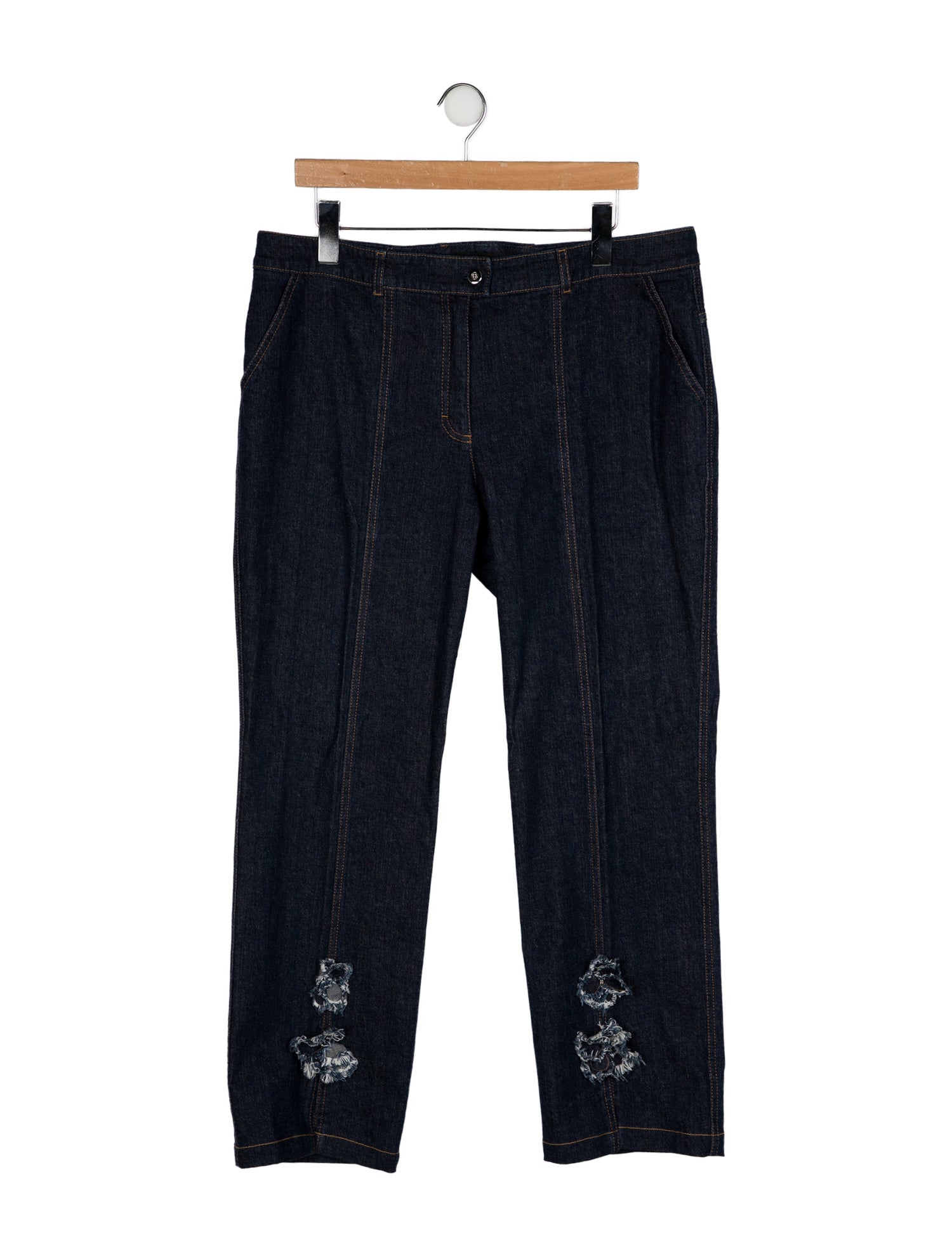 Escada High-Rise Wide Leg Jeans