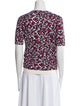 Escada Virgin Wool Printed T-Shirt