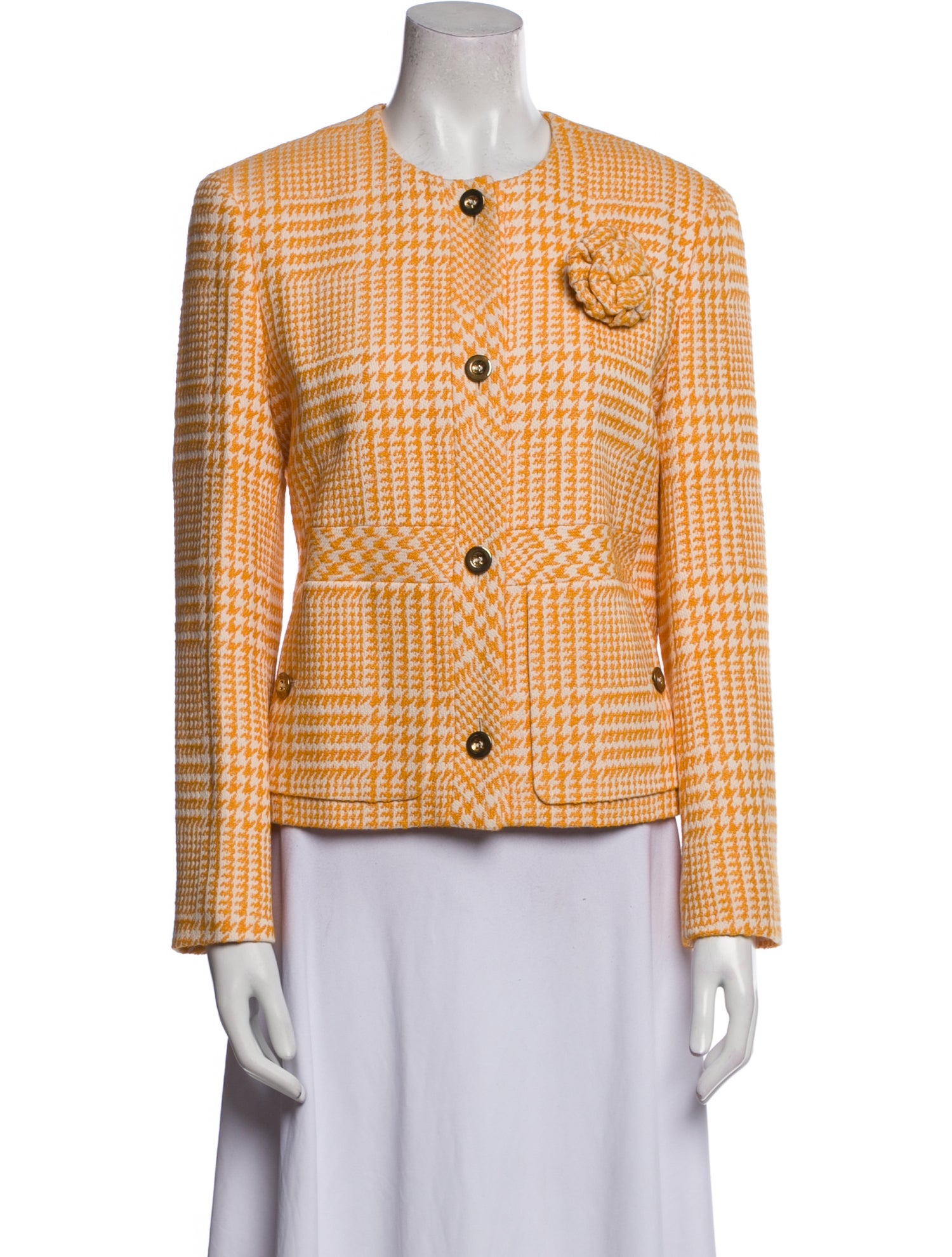 Escada Houndstooth Print Jacket