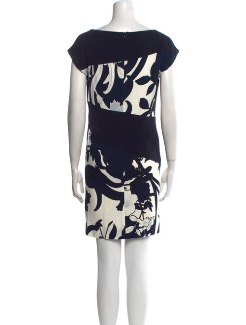 Escada Floral Print Mini Dress