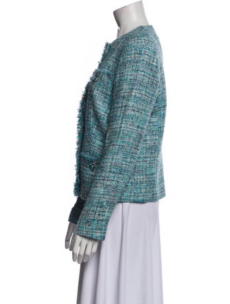 Escada Virgin Wool Tweed Pattern Evening Jacket