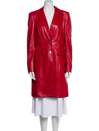 Escada Lambskin Trench Coat