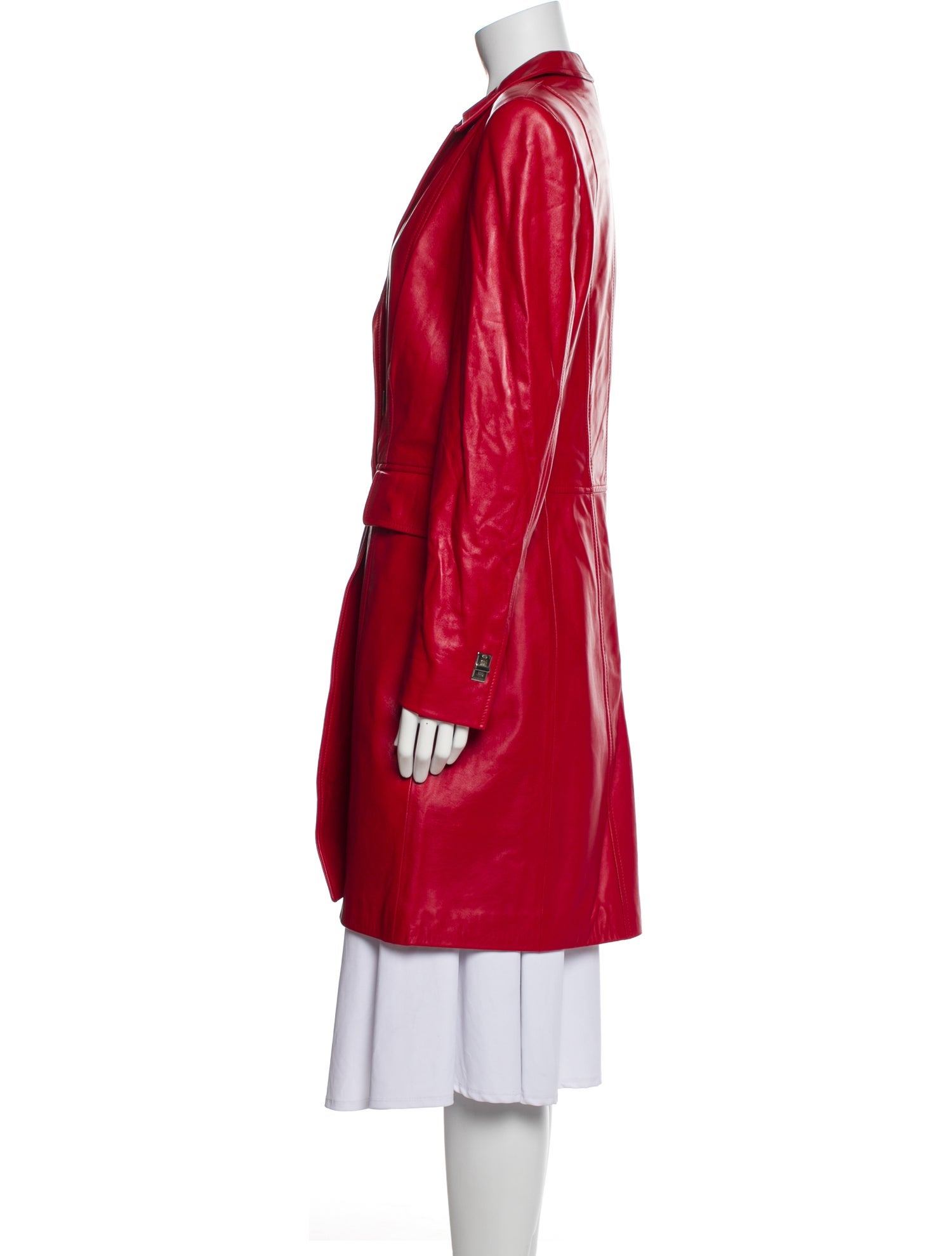 Escada Lambskin Trench Coat