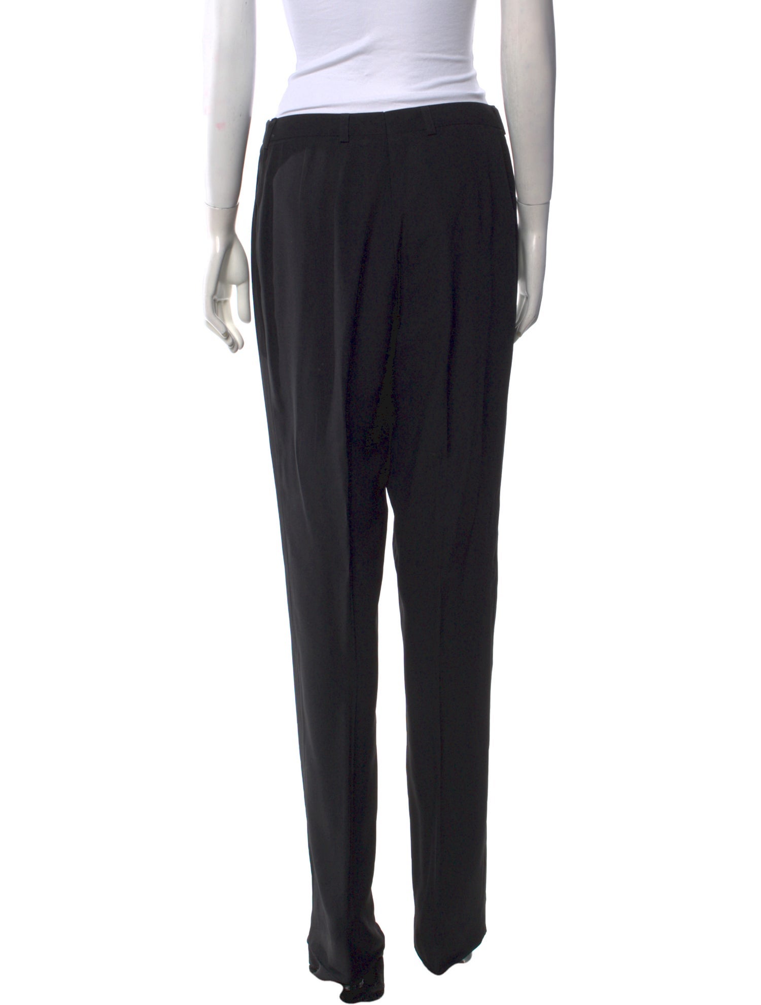 Escada Virgin Wool Straight Leg Pants