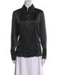 Escada Silk Long Sleeve Button-Up Top