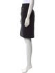 Escada Leather Trim Embellishment Knee-Length Skirt