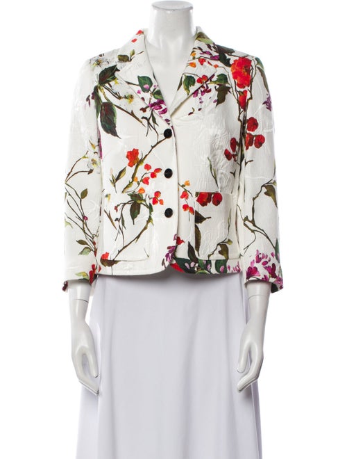 Escada Floral Print Blazer