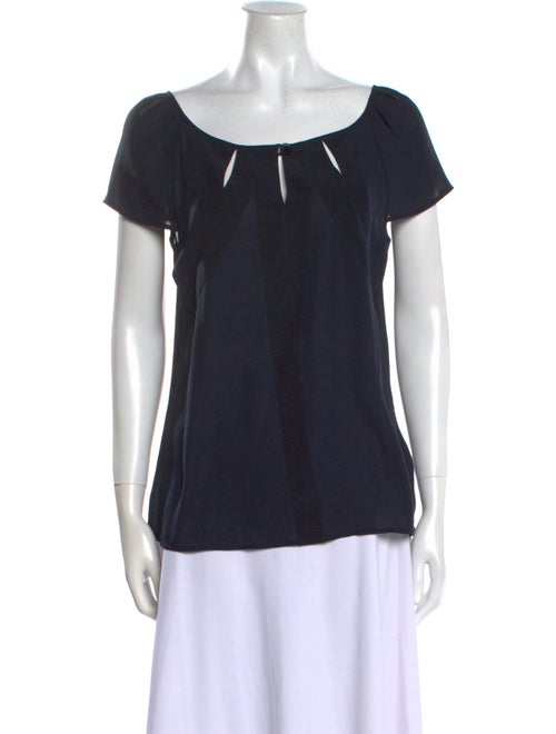 Escada Silk Scoop Neck T-Shirt