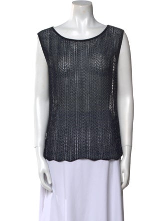 Escada Scoop Neck Sleeveless Top