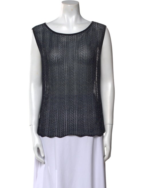 Escada Scoop Neck Sleeveless Top