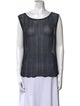 Escada Scoop Neck Sleeveless Top