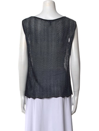 Escada Scoop Neck Sleeveless Top