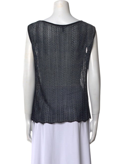 Escada Scoop Neck Sleeveless Top