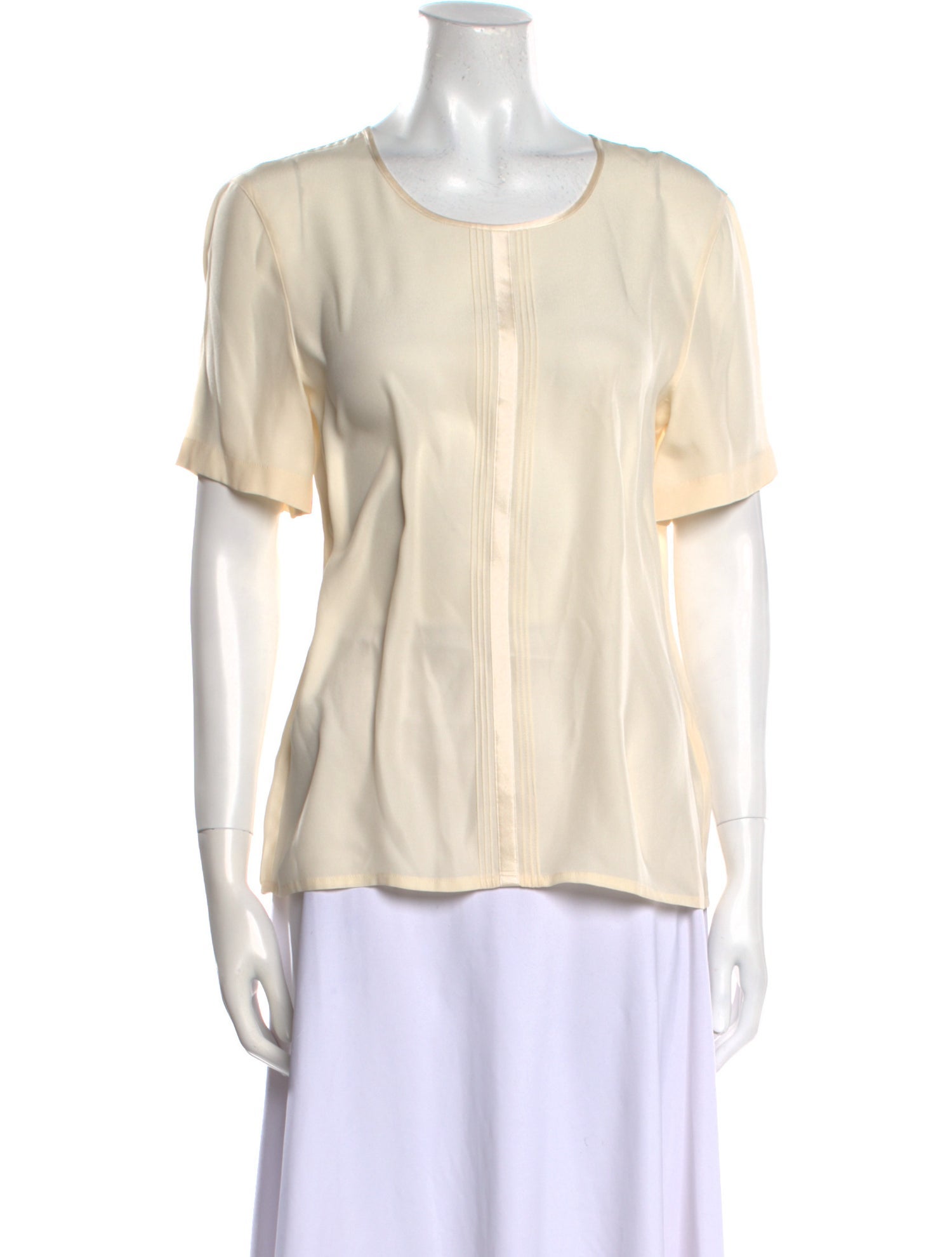 Escada Silk Scoop Neck T-Shirt