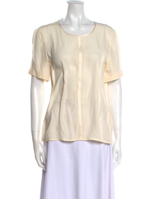 Escada Silk Scoop Neck T-Shirt