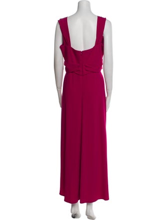 Escada Square Neckline Long Dress