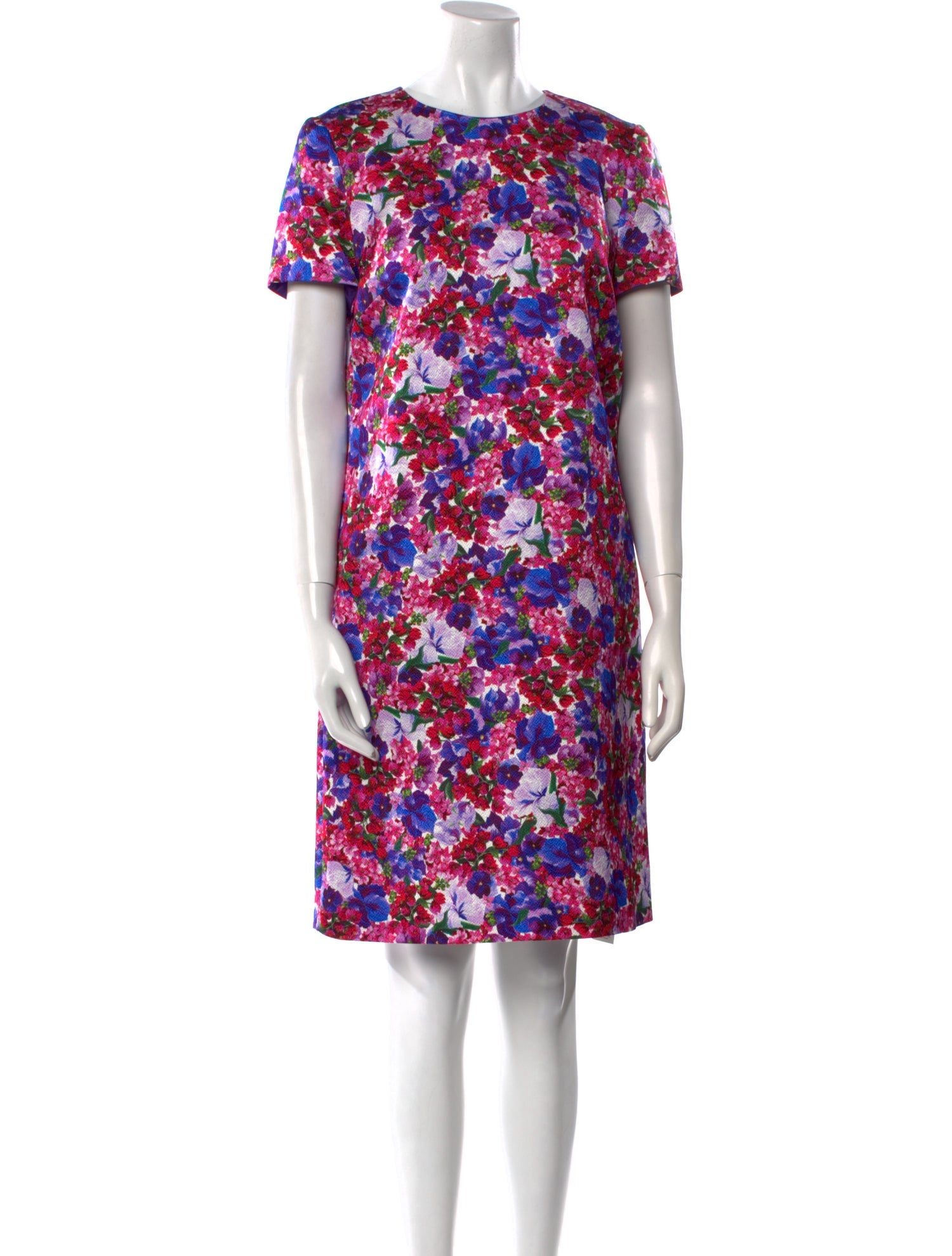Escada Floral Print Knee-Length Dress