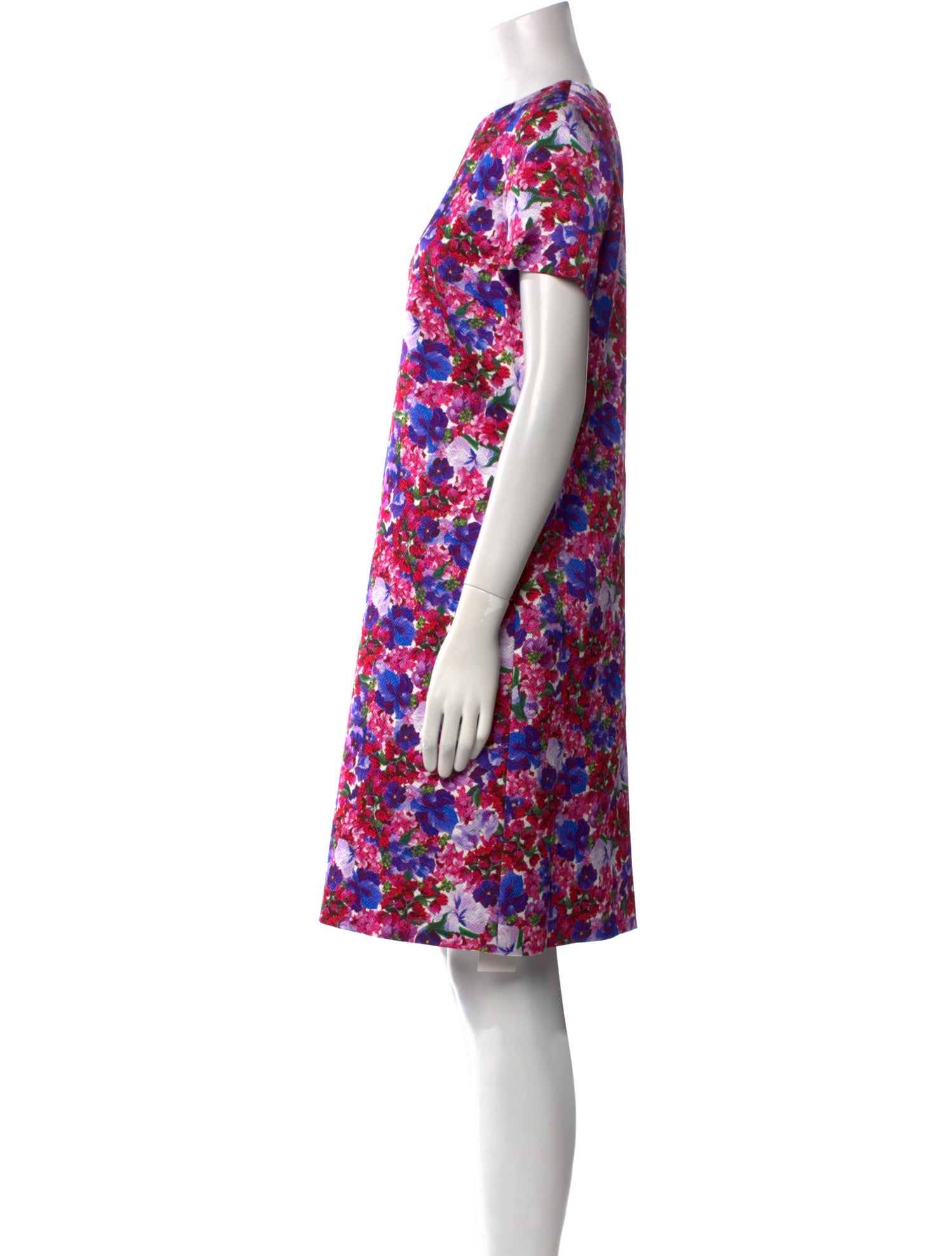 Escada Floral Print Knee-Length Dress